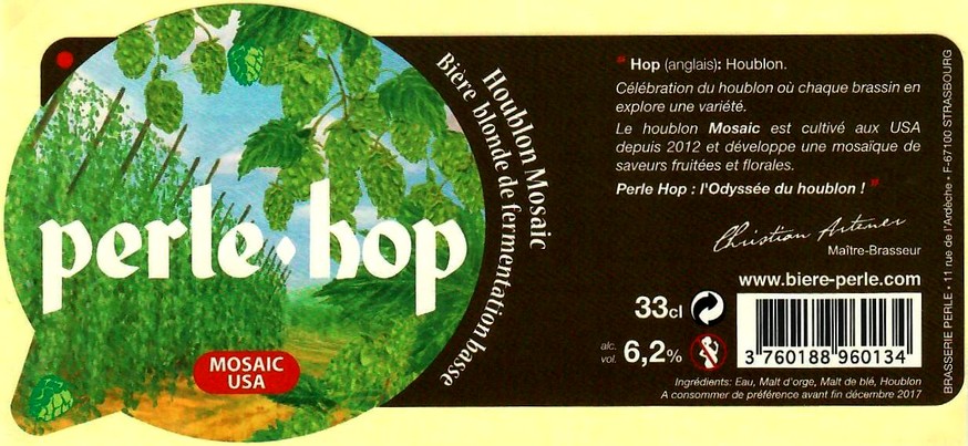 etiquette BRASSERIE BIERES ARTZNER 03