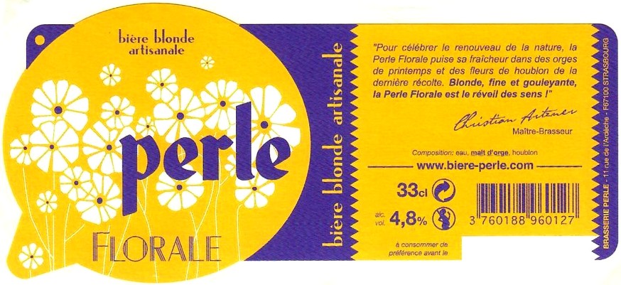 etiquette BRASSERIE BIERES ARTZNER 12