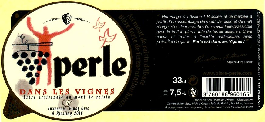 etiquette BRASSERIE BIERES ARTZNER 23