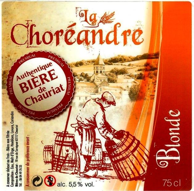 etiquette BRASSERIE DE CHAURIAT 02