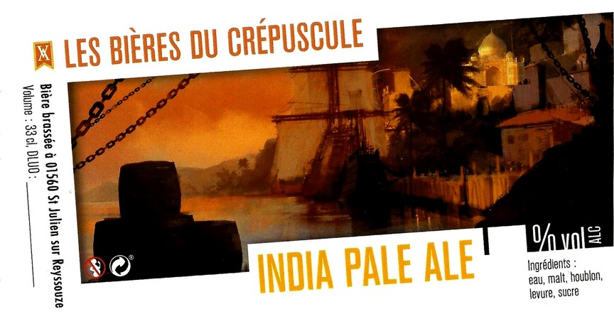 BRASSERIE LES BIERES DU CREPUSCULE 10 etiquette BRASSERIE LES BIERES DU CREPUSCULE 10