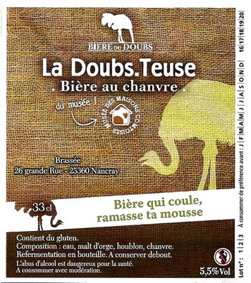 etiquette BRASSERIE BIERES DU DOUBS 21