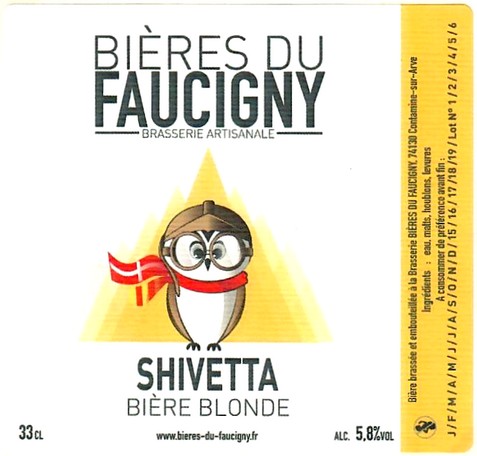 Etiquette BRASSERIE BIERES DU FAUCIGNY 01