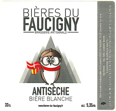 Etiquette BRASSERIE BIERES DU FAUCIGNY 02