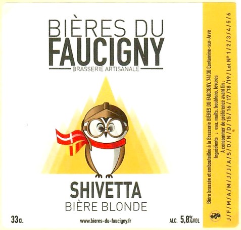 Etiquette BRASSERIE BIERES DU FAUCIGNY 09