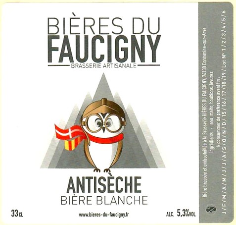 Etiquette BRASSERIE BIERES DU FAUCIGNY 10