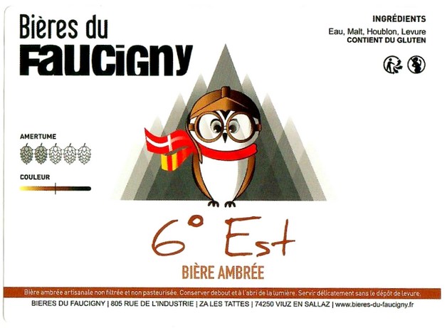 Etiquette BRASSERIE BIERES DU FAUCIGNY 19