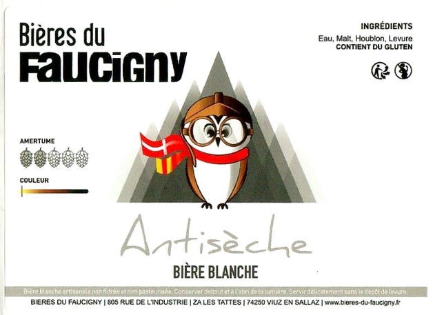 Etiquette BRASSERIE BIERES DU FAUCIGNY 20