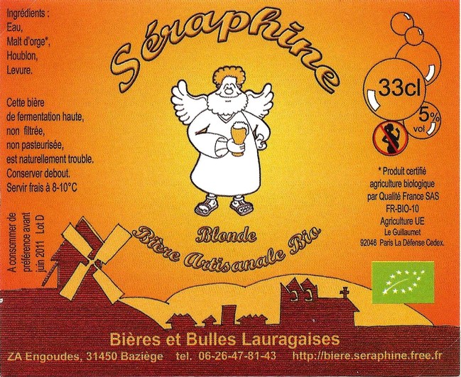 etiquette BRASSERIE BIERES ET BULLES LAURAGAISES 01