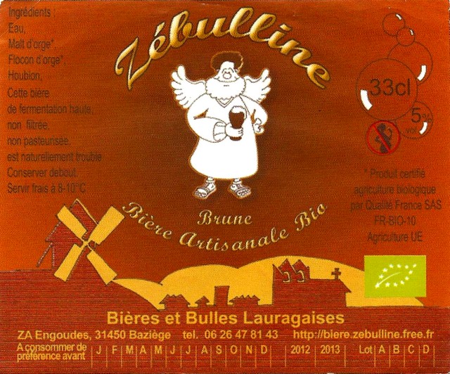 etiquette BRASSERIE BIERES ET BULLES LAURAGAISES 02