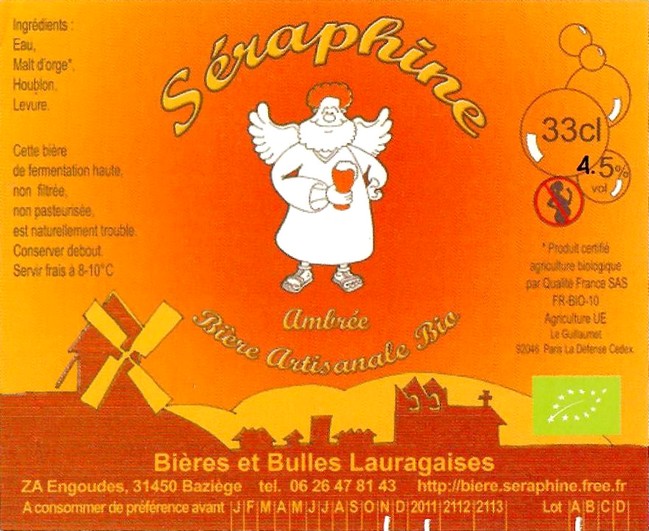 Etiquette BRASSERIE BIERES ET BULLES LAURAGAISES 07