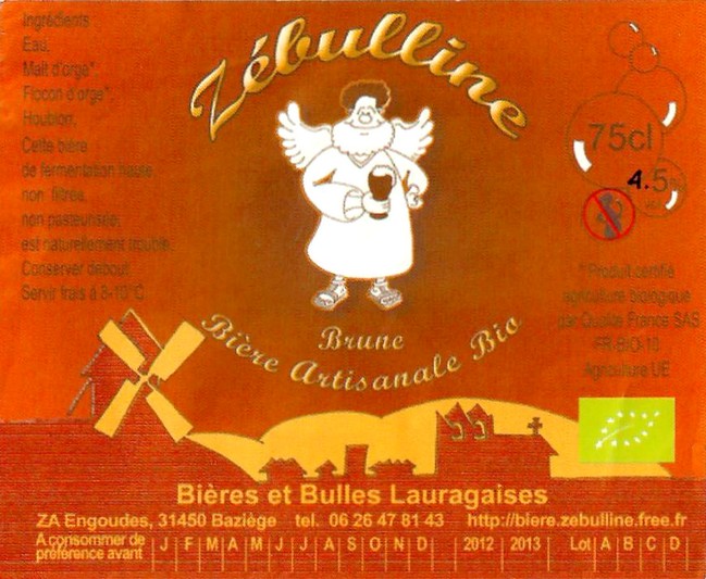 Etiquette BRASSERIE BIERES ET BULLES LAURAGAISES 10
