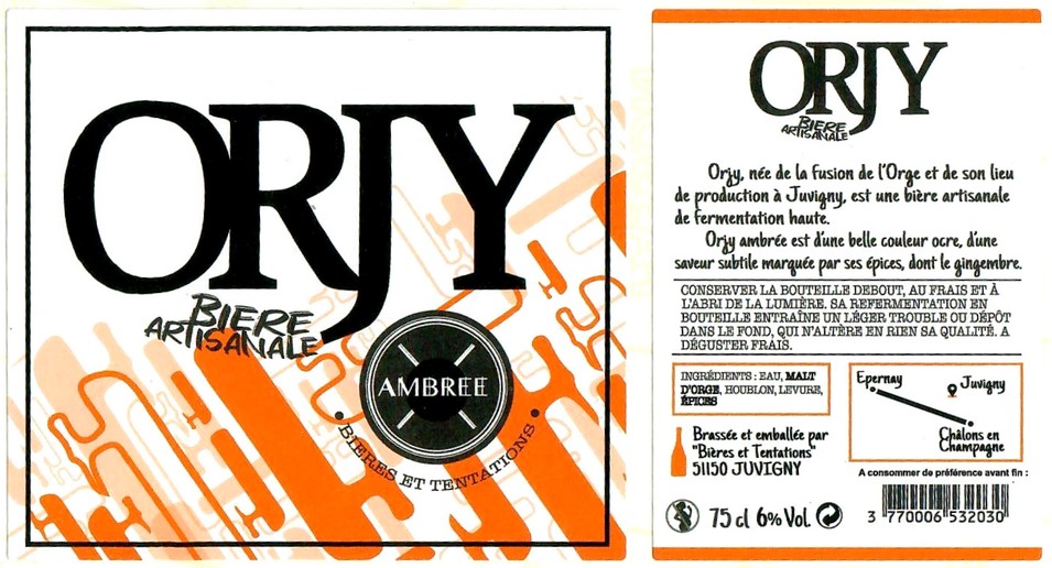 Etiquette BRASSERIE BIERES ET TENTATIONS 24