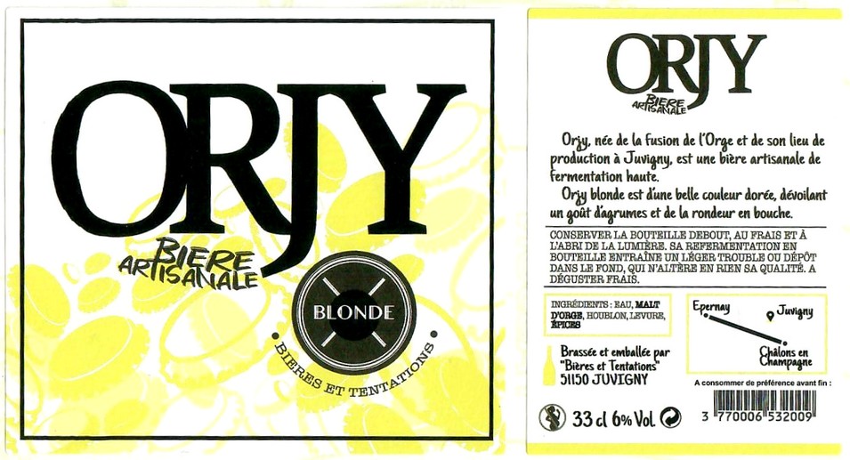 Etiquette BRASSERIE BIERES ET TENTATIONS 26