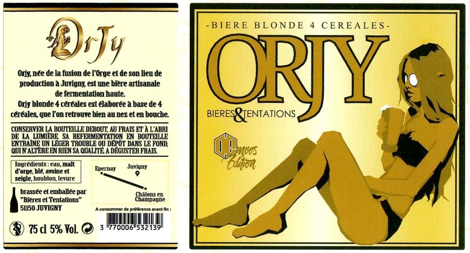 Etiquette BRASSERIE BIERES ET TENTATIONS 28