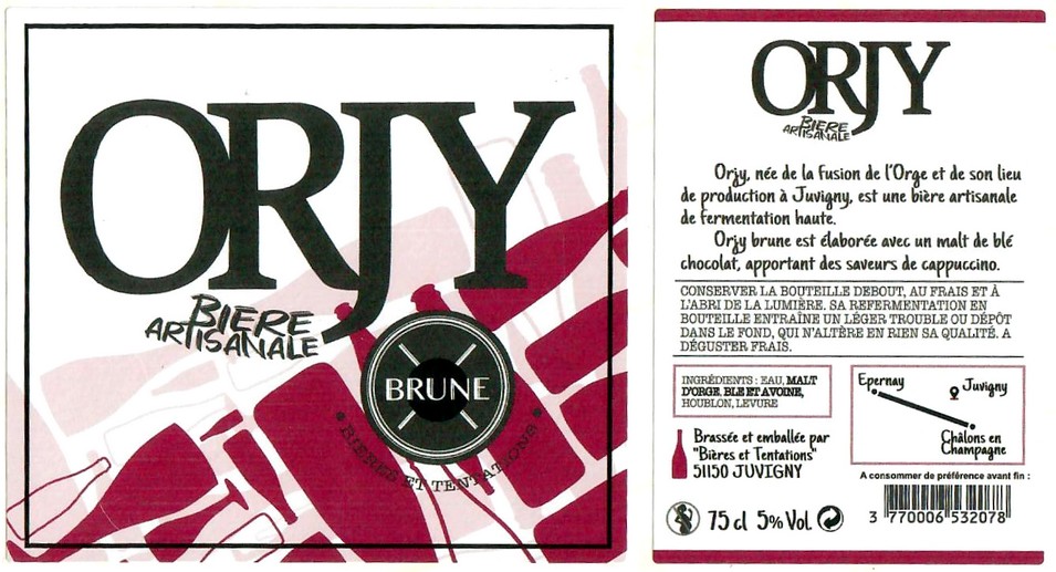 Etiquette BRASSERIE BIERES ET TENTATIONS 29