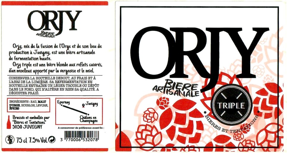 Etiquette BRASSERIE BIERES ET TENTATIONS 32