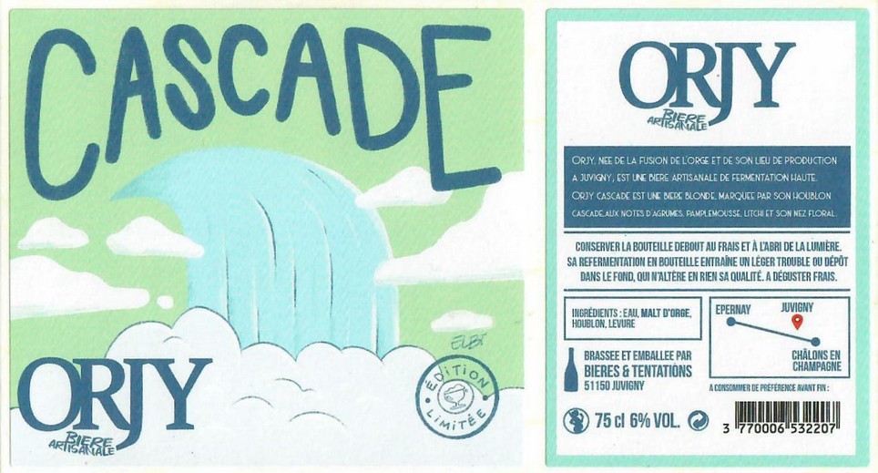 Etiquette BRASSERIE BIERES ET TENTATIONS 36