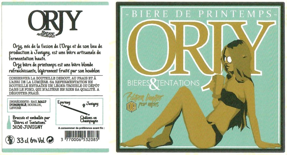 Etiquette BRASSERIE BIERES ET TENTATIONS 41