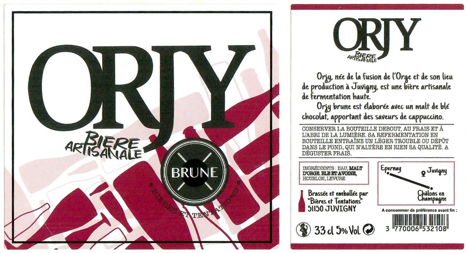 Etiquette BRASSERIE BIERES ET TENTATIONS 43