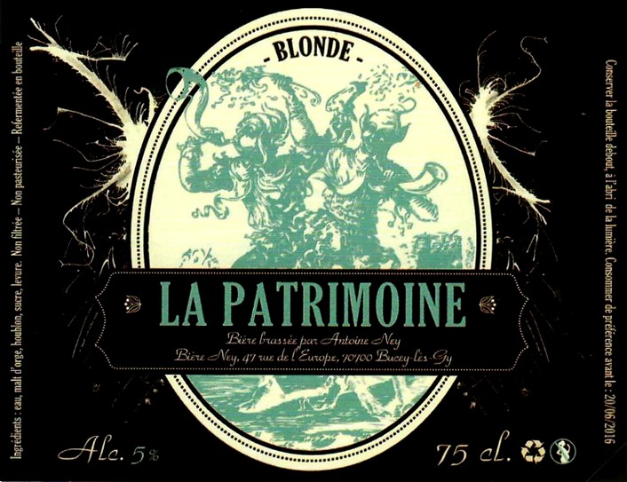Etiquette BRASSERIE BIERES NEY 01