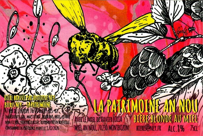 Etiquette BRASSERIE BIERES NEY 08