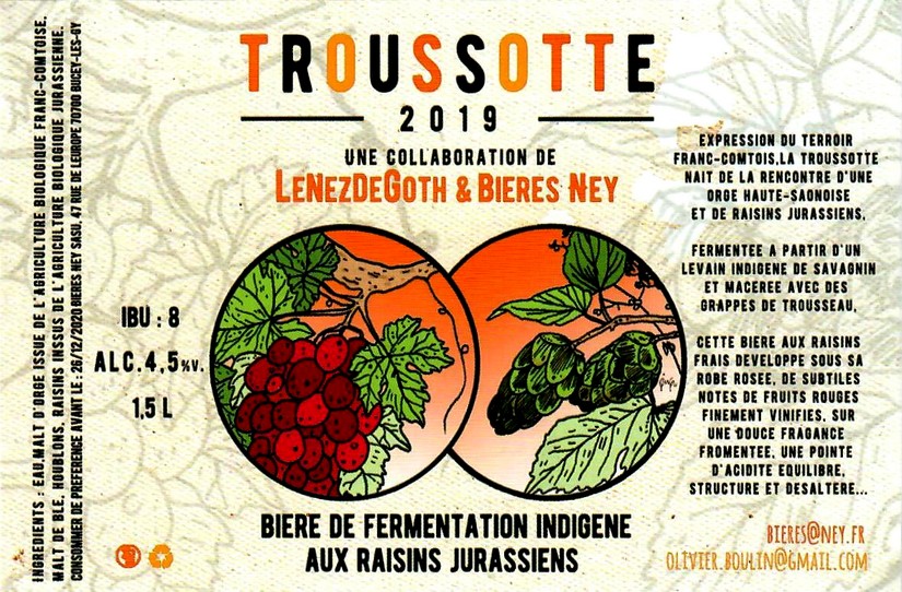 Etiquette BRASSERIE BIERES NEY 12