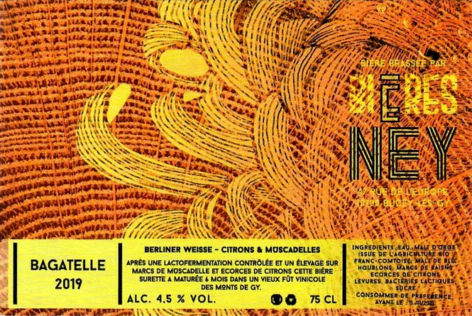 Etiquette BRASSERIE BIERES NEY 17