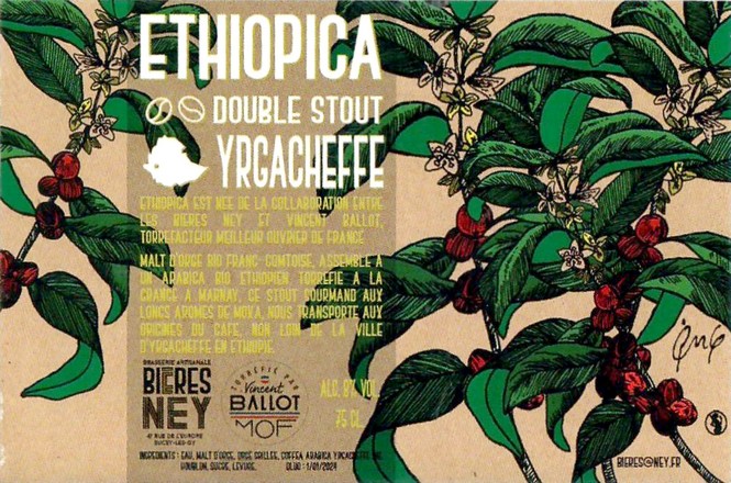 Etiquette BRASSERIE BIERES NEY 20