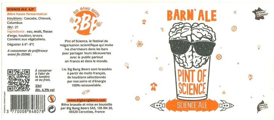 Etiquette BRASSERIE BIG BANG BEERS 10