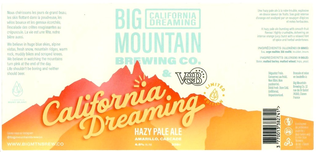 Etiquette BRASSERIE BIG MOUNTAIN 06