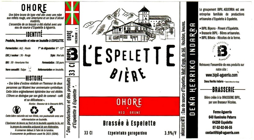 etiquette BRASSERIE BIPIL AGUERRIA 02