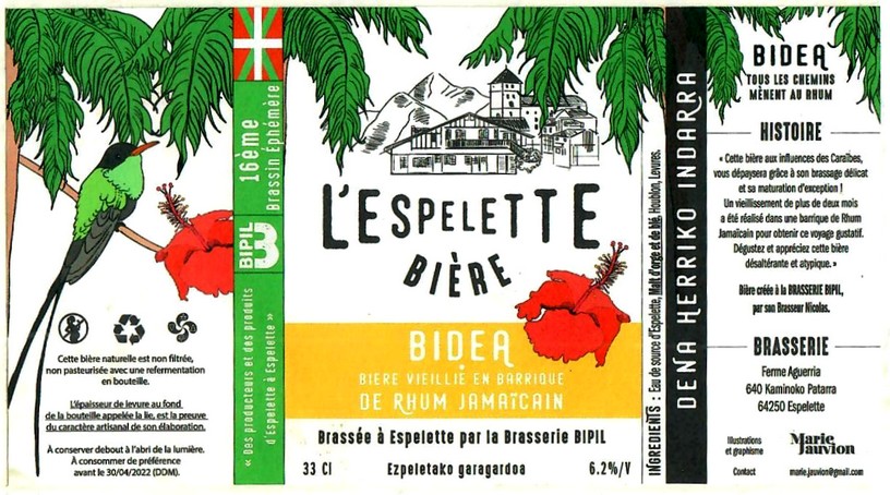 Etiquette BRASSERIE BIPIL AGUERRIA 17