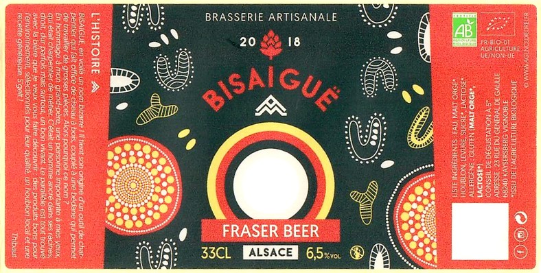 Etiquette BRASSERIE BISAIGUE 06