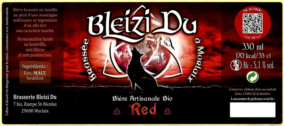 etiquette BRASSERIE BLEIZI DU 01