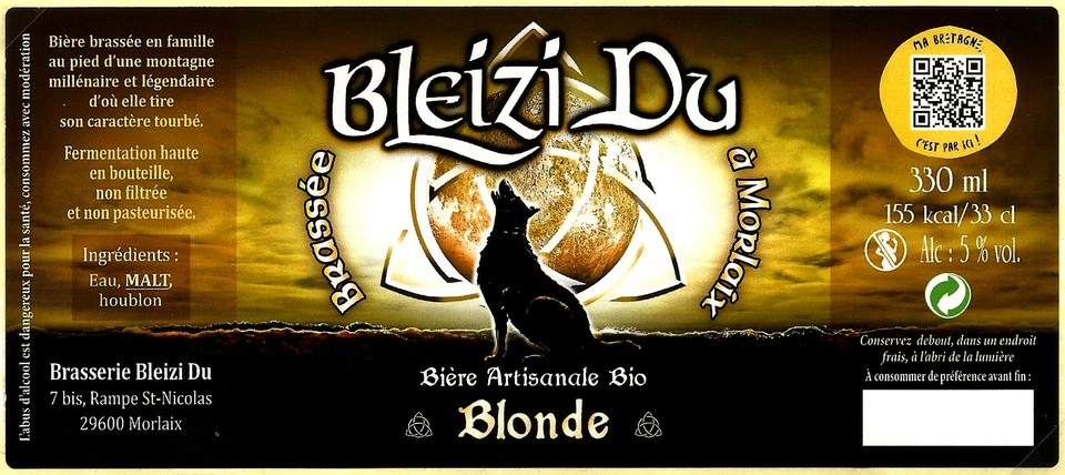 etiquette BRASSERIE BLEIZI DU 05