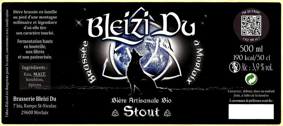 etiquette BRASSERIE BLEIZI DU 08