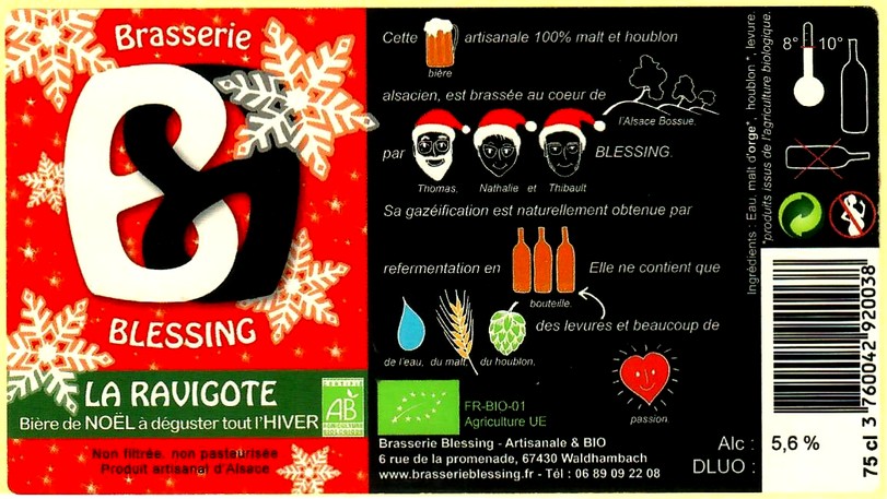 Etiquette BRASSERIE DE BLESSING 13