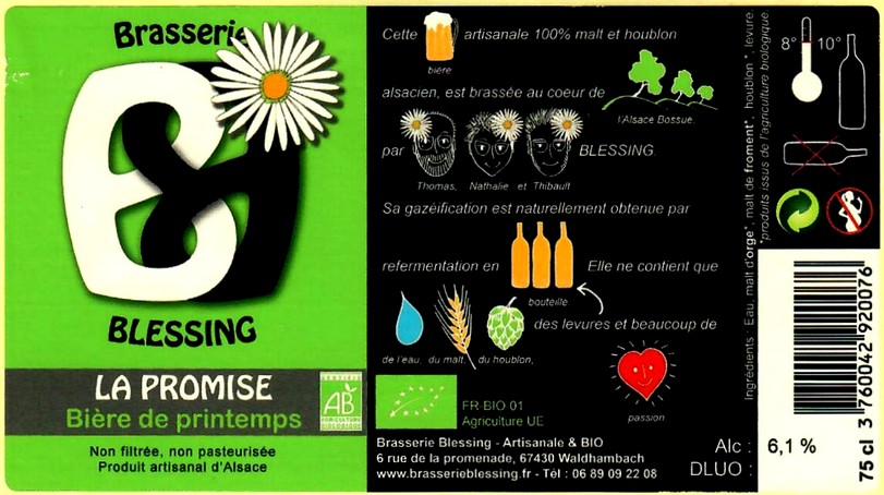 etiquette BRASSERIE BLESSING 16