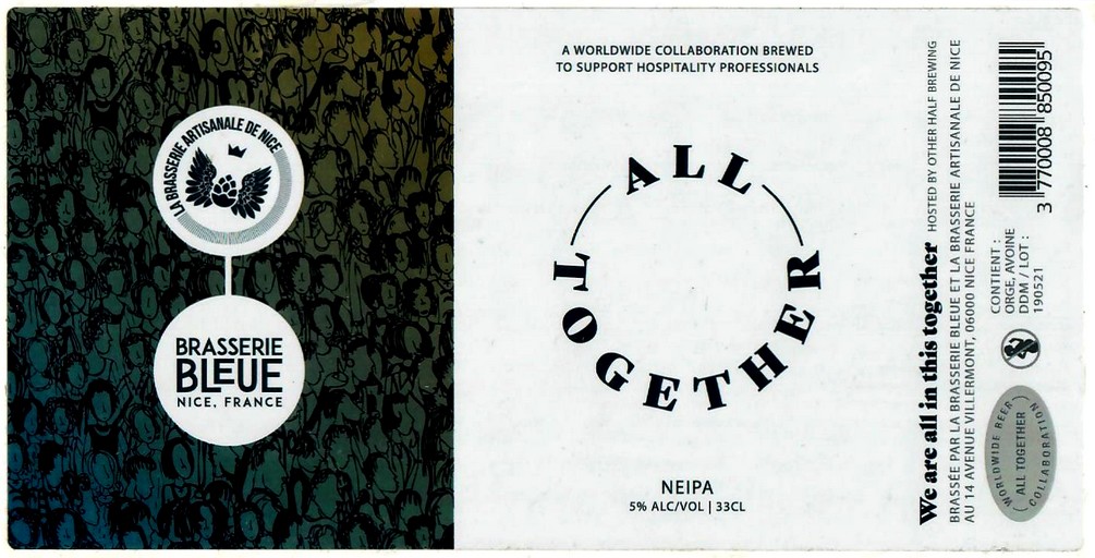 etiquette BRASSERIE BLEUE 11