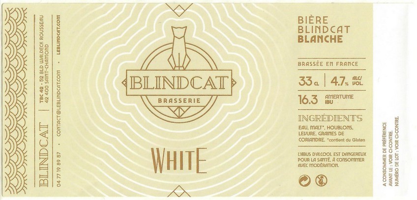 Etiquette BRASSERIE BLINDCAT 01