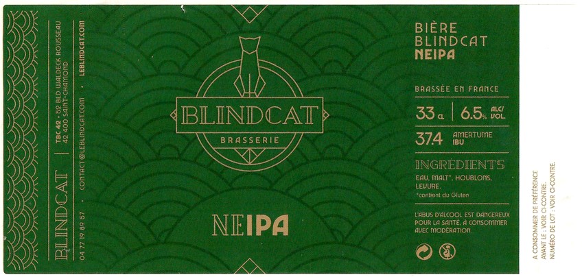 Etiquette BRASSERIE BLINDCAT 05