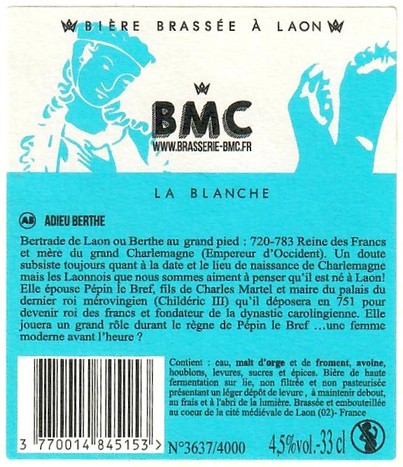 Etiquette BRASSERIE BMC 04B