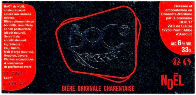 Etiquette BRASSERIE BOC17 10