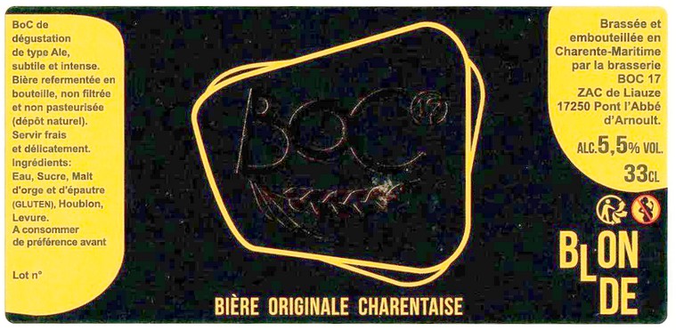 Etiquette BRASSERIE BOC17 15