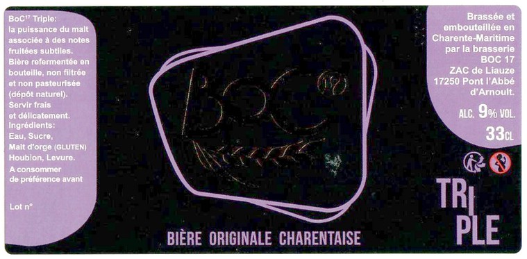 Etiquette BRASSERIE BOC17 19