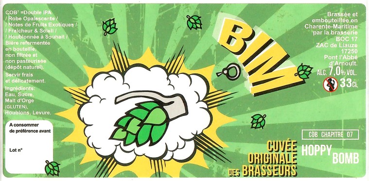 Etiquette BRASSERIE BOC17 22