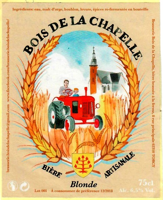 etiquette BRASSERIE BOIS DE LA CHAPELLE 01