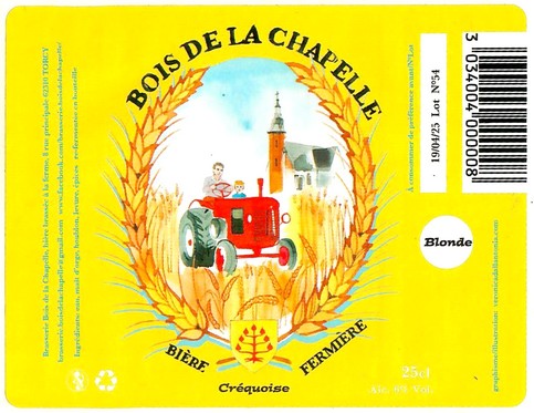 Etiquette BRASSERIE BOIS DE LA CHAPELLE 04