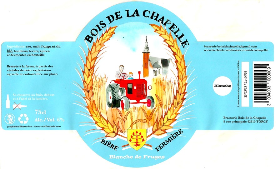 Etiquette BRASSERIE BOIS DE LA CHAPELLE 14